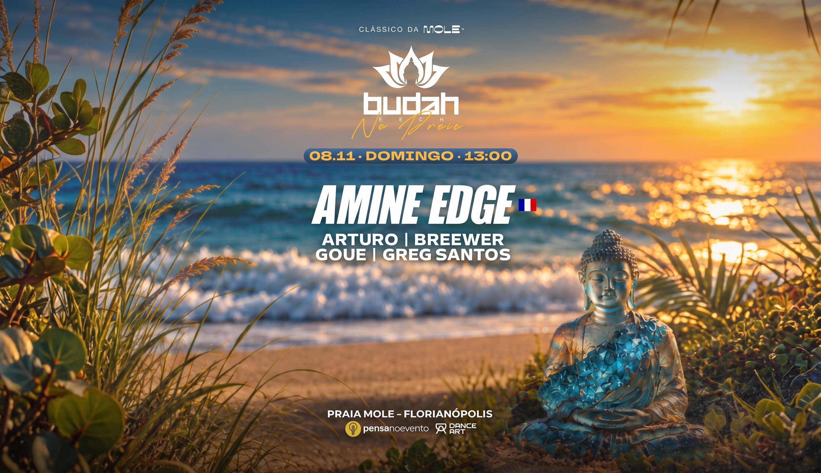 Budah Tech na praia