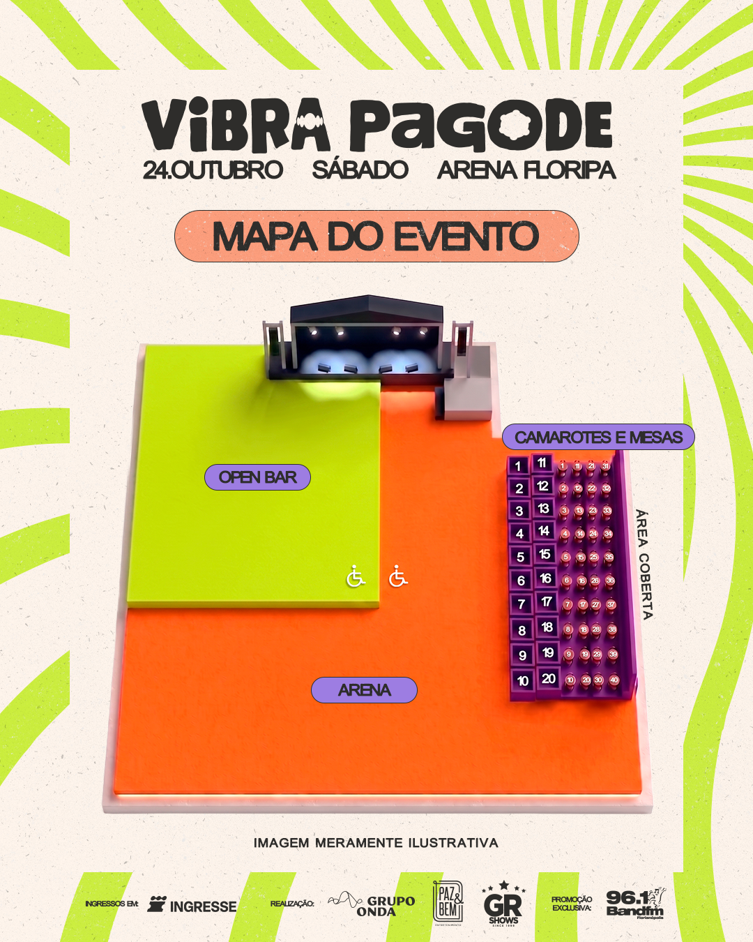 Mapa do evento Vibra Pagode