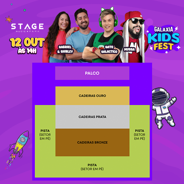 Galaxia Kids Fest | GATO GALÁCTICO + GABRIEL & SHIRLEY + MUSSA