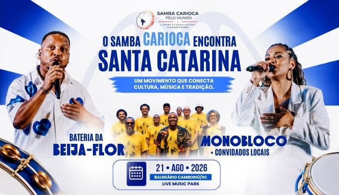 Samba Carioca Pelo Mundo | Balneário Camboriu