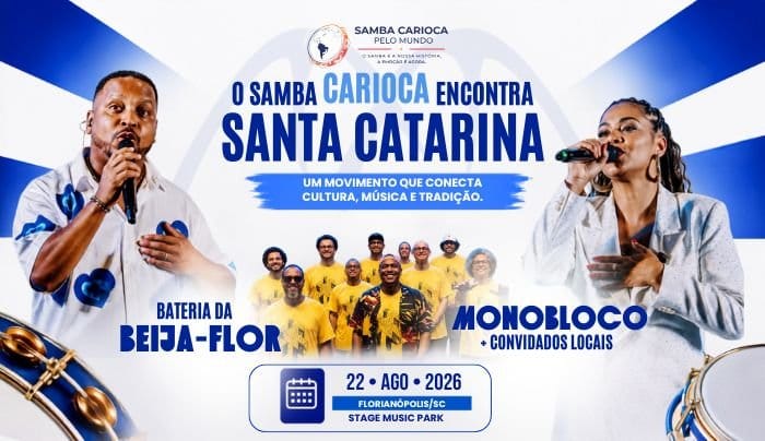 Samba Carioca Pelo Mundo em Florianópolis