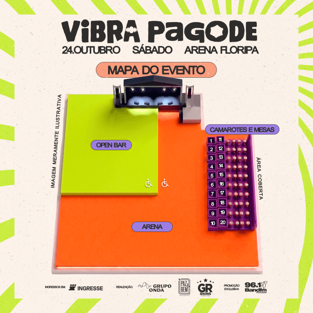 Vibra Pagode - Mapa do Evento
